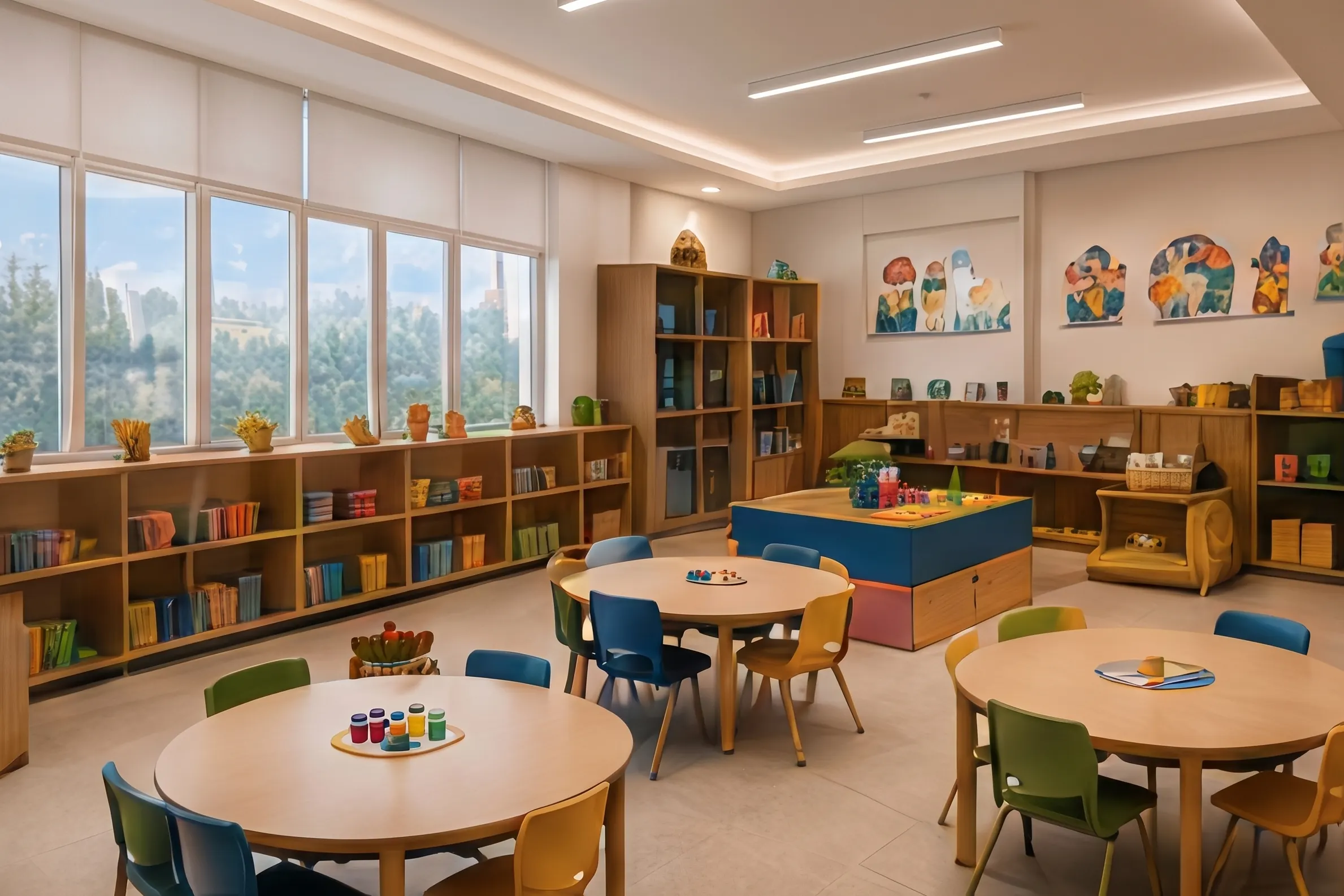 Modern classroom at Oakville International School
